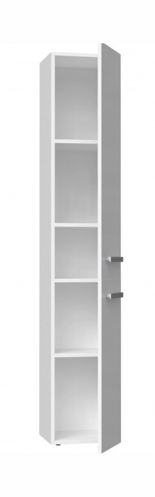 Szafka łazienkowa NEL II 31x30xH174 biel połysk TOP E SHOP Szafka łazienkowa NEL II 31x30xH174 biel połysk TOP E SHOP