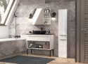 Szafka łazienkowa NEL II 31x30xH174 biel połysk TOP E SHOP