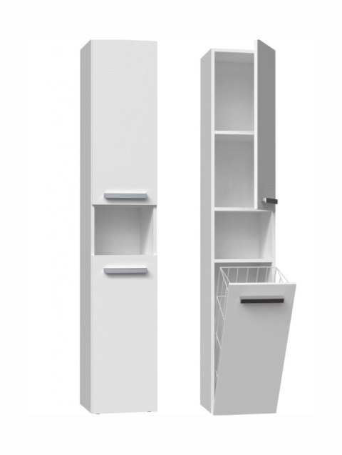 Szafka łazienkowa NEL III 31x30xH174 biel mat TOP E SHOP Szafka łazienkowa NEL III 31x30xH174 biel mat TOP E SHOP