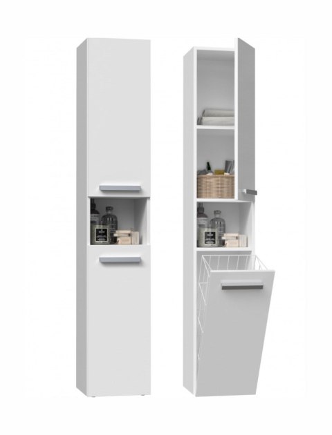 Szafka łazienkowa NEL III 31x30xH174 biel mat TOP E SHOP Szafka łazienkowa NEL III 31x30xH174 biel mat TOP E SHOP