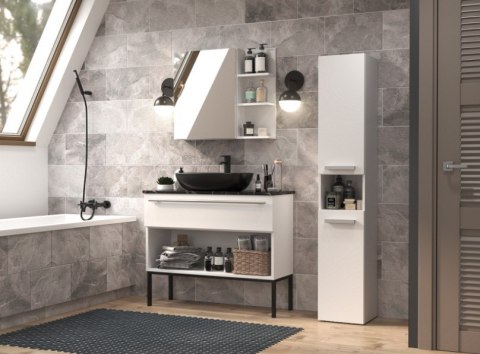 Szafka łazienkowa NEL III 31x30xH174 biel mat TOP E SHOP Szafka łazienkowa NEL III 31x30xH174 biel mat TOP E SHOP