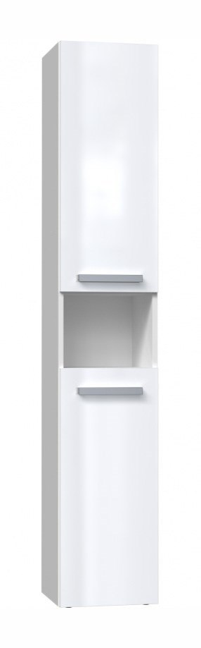 Szafka łazienkowa NEL III 31x30xH174 biel połysk TOP E SHOP