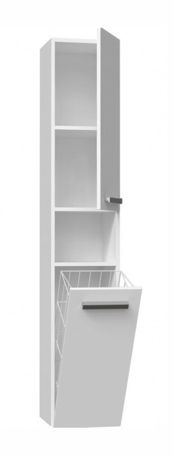 Szafka łazienkowa NEL III 31x30xH174 biel połysk TOP E SHOP Szafka łazienkowa NEL III 31x30xH174 biel połysk TOP E SHOP