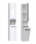 Szafka łazienkowa NEL III 31x30xH174 biel połysk TOP E SHOP