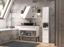 Szafka łazienkowa NEL III 31x30xH174 biel połysk TOP E SHOP