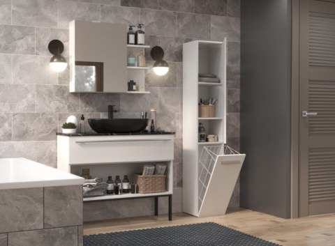 Szafka łazienkowa NEL IV 31x30xH174 biel mat TOP E SHOP Szafka łazienkowa NEL IV 31x30xH174 biel mat TOP E SHOP
