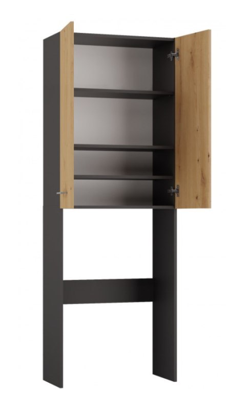 Szafka łazienkowa POLA DD 64x30xH180 antracyt/artisan TOP E SHOP Szafka łazienkowa POLA DD 64x30xH180 antracyt/artisan TOP E SHOP