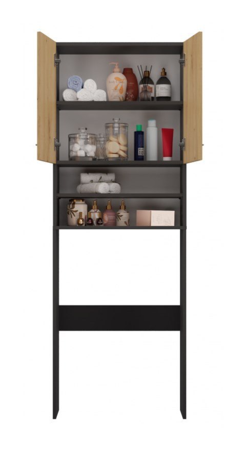 Szafka na pralkę POLA DK 64x30xH180 antracyt/artisan TOP E SHOP Szafka na pralkę POLA DK 64x30xH180 antracyt/artisan TOP E SHOP