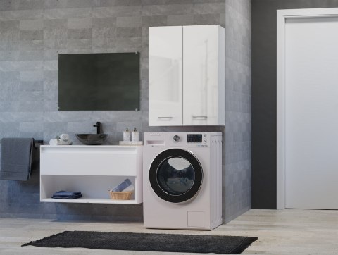 Szafka nad pralkę POLA MINI DD 64x30xH90 biel połysk TOP E SHOP Szafka nad pralkę POLA MINI DD 64x30xH90 biel połysk TOP E SHOP