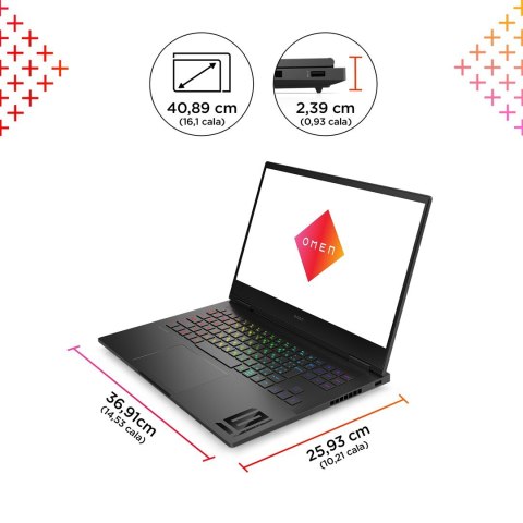 HP OMEN 16-wd0004nw i7-13620H 16,1"FHD 16GB SSD512 RTX 4060_8GB BLKB 70Wh Win11 2Y Shadow Black Hewlett-Packard HP OMEN 16-wd0004nw i7-13620H 16,1"FHD 16GB SSD512 RTX 4060_8GB BLKB 70Wh Win11 2Y Shadow Black Hewlett-Packard