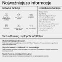 HP Victus 15-fa0999nw i5-12450H 15,6"FHD AG IPS 144Hz 16GB SSD512 RTX 3050_4GB BLKB 70Wh Win11 2Y Mica Silver Hewlett-Packard
