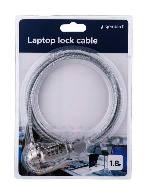 Linka zabezpieczająca do laptopa na 4 cyfrowy kod GEMBIRD LK-CL-01 GEMBIRD Linka zabezpieczająca do laptopa na 4 cyfrowy kod GEMBIRD LK-CL-01 GEMBIRD