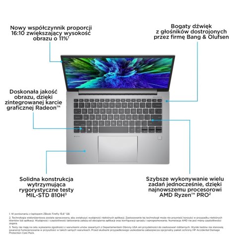 HP ZBook Firefly 14 G10 Ryzen 5 PRO 7640HS 14"WUXGA 250nits AG 16GB DDR5 5600 SSD512 Radeon 760M W11Pro 3Y OnSite Hewlett-Packard HP ZBook Firefly 14 G10 Ryzen 5 PRO 7640HS 14"WUXGA 250nits AG 16GB DDR5 5600 SSD512 Radeon 760M W11Pro 3Y OnSite Hewlett-Packard