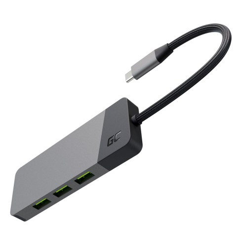 GREEN CELL HUB USB-C ADAPTER GC CONNECT 7W1 (3XUSB 3.1, HDMI 4K 60HZ, USB-C PD 85W, MICROSD/SD) Green Cell GREEN CELL HUB USB-C ADAPTER GC CONNECT 7W1 (3XUSB 3.1, HDMI 4K 60HZ, USB-C PD 85W, MICROSD/SD) Green Cell
