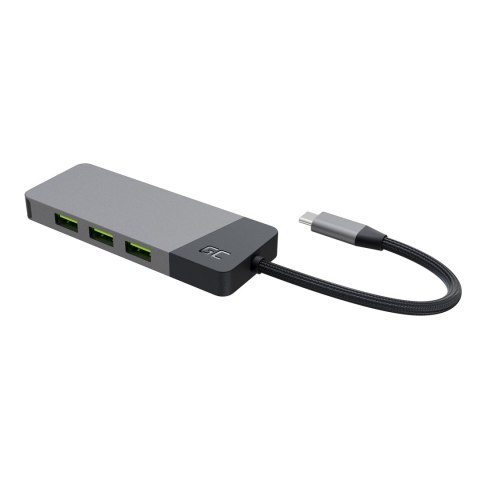 GREEN CELL HUB USB-C ADAPTER GC CONNECT 7W1 (3XUSB 3.1, HDMI 4K 60HZ, USB-C PD 85W, MICROSD/SD) Green Cell GREEN CELL HUB USB-C ADAPTER GC CONNECT 7W1 (3XUSB 3.1, HDMI 4K 60HZ, USB-C PD 85W, MICROSD/SD) Green Cell
