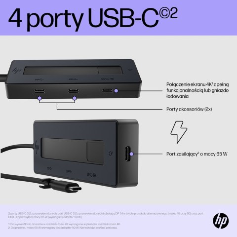 HP 4K USB-C Multiport Hub (EU) Hewlett-Packard HP 4K USB-C Multiport Hub (EU) Hewlett-Packard