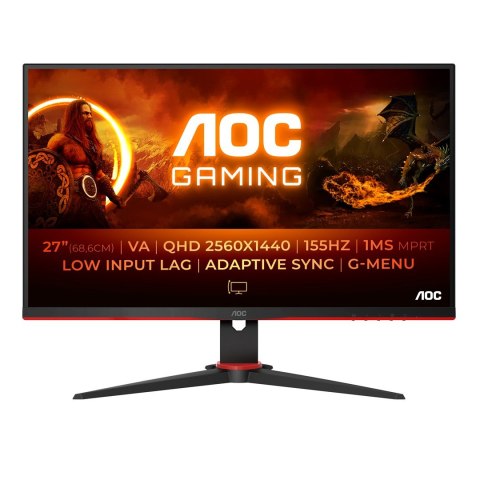MONITOR AOC LED 27" Q27G2E/BK 155Hz AOC MONITOR AOC LED 27" Q27G2E/BK 155Hz AOC