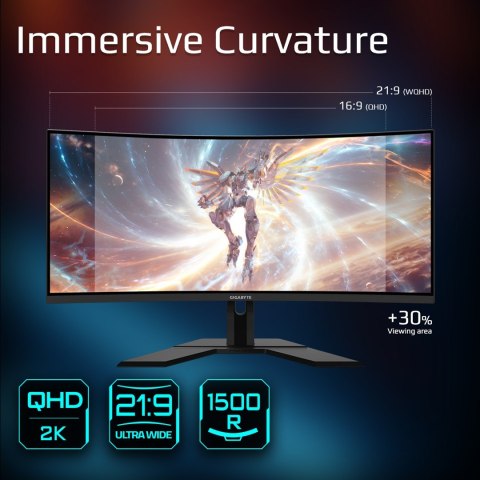MONITOR GIGABYTE LED 34" G34WQCP 180Hz Gigabyte MONITOR GIGABYTE LED 34" G34WQCP 180Hz Gigabyte