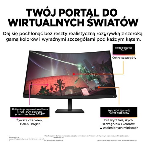 MONITOR HP LED, QHD 32" OMEN 32c (780K6E9) 165Hz Hewlett-Packard MONITOR HP LED, QHD 32" OMEN 32c (780K6E9) 165Hz Hewlett-Packard
