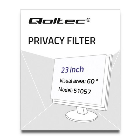 Filtr prywatyzujący Rodo Qoltec 51057 Qoltec Filtr prywatyzujący Rodo Qoltec 51057 Qoltec