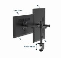 GEMBIRD BIURKOWE REGULOWANE RAMIĘ/UCHWYT NA 2 MONITORY 17-32, VESA 100X100MM, DO 9 KG GEMBIRD
