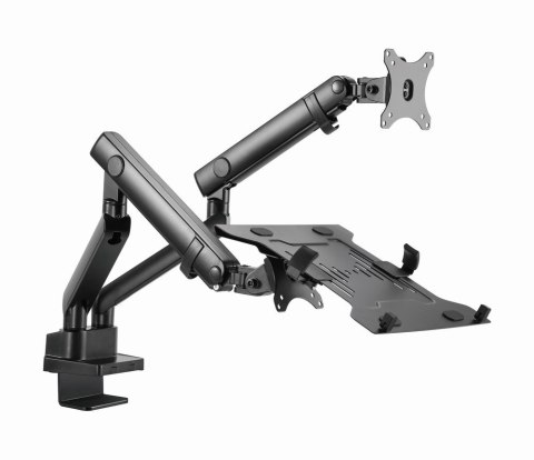 GEMBIRD BIURKOWE REGULOWANE RAMIĘ/UCHWYT NA 2 MONITORY + PÓŁKA NA NOTEBOOKA 17-32, VESA 100X100MM, DO 8 KG GEMBIRD GEMBIRD BIURKOWE REGULOWANE RAMIĘ/UCHWYT NA 2 MONITORY + PÓŁKA NA NOTEBOOKA 17-32, VESA 100X100MM, DO 8 KG GEMBIRD