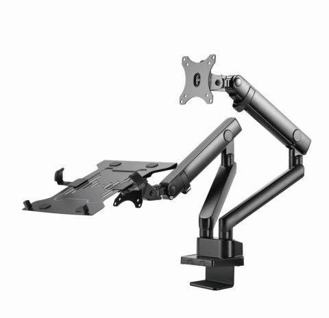 GEMBIRD BIURKOWE REGULOWANE RAMIĘ/UCHWYT NA 2 MONITORY + PÓŁKA NA NOTEBOOKA 17-32, VESA 100X100MM, DO 8 KG GEMBIRD GEMBIRD BIURKOWE REGULOWANE RAMIĘ/UCHWYT NA 2 MONITORY + PÓŁKA NA NOTEBOOKA 17-32, VESA 100X100MM, DO 8 KG GEMBIRD
