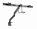 GEMBIRD BIURKOWE REGULOWANE RAMIĘ/UCHWYT NA 3 MONITORY 17-27, VESA 100X100MM, DO 6 KG GEMBIRD