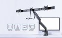 GEMBIRD BIURKOWE REGULOWANE RAMIĘ/UCHWYT NA 3 MONITORY 17-27, VESA 100X100MM, DO 6 KG GEMBIRD