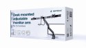GEMBIRD BIURKOWE REGULOWANE RAMIĘ/UCHWYT NA 3 MONITORY 17-27, VESA 100X100MM, DO 6 KG GEMBIRD