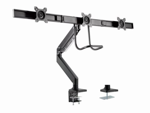 GEMBIRD BIURKOWE REGULOWANE RAMIĘ/UCHWYT NA 3 MONITORY 17-27, VESA 100X100MM, DO 6 KG GEMBIRD GEMBIRD BIURKOWE REGULOWANE RAMIĘ/UCHWYT NA 3 MONITORY 17-27, VESA 100X100MM, DO 6 KG GEMBIRD