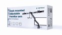GEMBIRD BIURKOWE REGULOWANE RAMIĘ/UCHWYT NA 3 MONITORY 17-27, VESA 100X100MM, DO 6 KG GEMBIRD