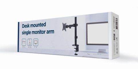 GEMBIRD BIURKOWE REGULOWANE RAMIĘ/UCHWYT NA MONITOR 17-32, VESA 100X100MM, DO 9 KG GEMBIRD GEMBIRD BIURKOWE REGULOWANE RAMIĘ/UCHWYT NA MONITOR 17-32, VESA 100X100MM, DO 9 KG GEMBIRD
