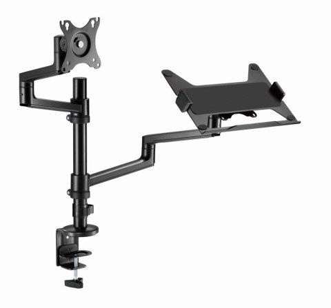 GEMBIRD BIURKOWE REGULOWANE RAMIĘ/UCHWYT NA MONITOR + PODSTAWKA NA NOTEBOOKA 17-32, VESA 100X100MM, DO 8 KG GEMBIRD GEMBIRD BIURKOWE REGULOWANE RAMIĘ/UCHWYT NA MONITOR + PODSTAWKA NA NOTEBOOKA 17-32, VESA 100X100MM, DO 8 KG GEMBIRD