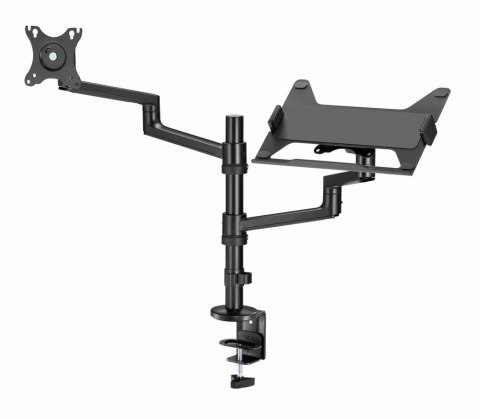 GEMBIRD BIURKOWE REGULOWANE RAMIĘ/UCHWYT NA MONITOR + PODSTAWKA NA NOTEBOOKA 17-32, VESA 100X100MM, DO 8 KG GEMBIRD GEMBIRD BIURKOWE REGULOWANE RAMIĘ/UCHWYT NA MONITOR + PODSTAWKA NA NOTEBOOKA 17-32, VESA 100X100MM, DO 8 KG GEMBIRD