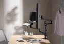 GEMBIRD BIURKOWE REGULOWANE RAMIĘ/UCHWYT NA MONITOR + PODSTAWKA NA NOTEBOOKA 17-32, VESA 100X100MM, DO 8 KG GEMBIRD