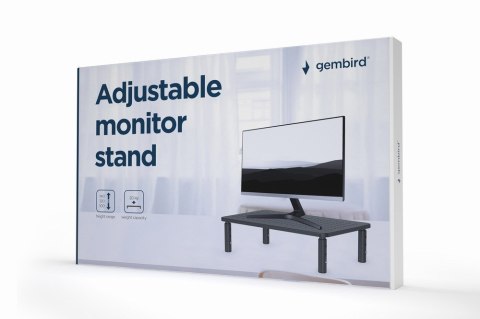 GEMBIRD REGULOWANY STOJAK NA MONITOR/LAPTOP (KSZTAŁT PROSTOKĄTNY) GEMBIRD GEMBIRD REGULOWANY STOJAK NA MONITOR/LAPTOP (KSZTAŁT PROSTOKĄTNY) GEMBIRD