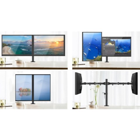 TECHLY PODWÓJNE RAMIĘ BIURKOWE 2X LED/LCD 13-27 CA TECHly TECHLY PODWÓJNE RAMIĘ BIURKOWE 2X LED/LCD 13-27 CA TECHly