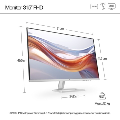 MONITOR HP LED VA 31,5" 532sf (94F50E9) 100Hz Hewlett-Packard MONITOR HP LED VA 31,5" 532sf (94F50E9) 100Hz Hewlett-Packard