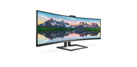 Monitor Philips 499P9H/00 (48,8"; VA; 5120x1440; DisplayPort, HDMI x2; kolor czarny) Philips Monitor Philips 499P9H/00 (48,8"; VA; 5120x1440; DisplayPort, HDMI x2; kolor czarny) Philips
