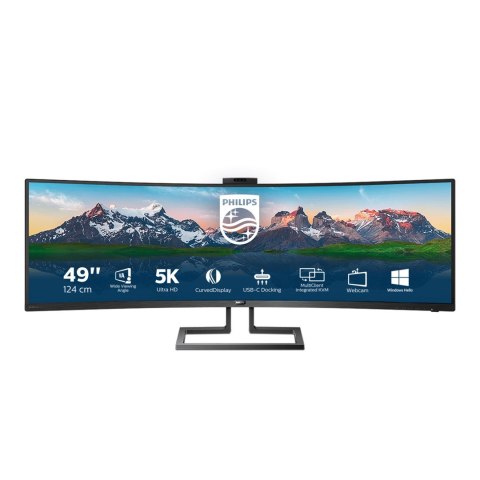 Monitor Philips 499P9H/00 (48,8"; VA; 5120x1440; DisplayPort, HDMI x2; kolor czarny) Philips Monitor Philips 499P9H/00 (48,8"; VA; 5120x1440; DisplayPort, HDMI x2; kolor czarny) Philips