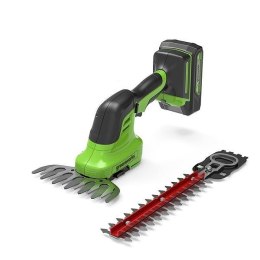 24V Nożyce do przycinania trawy i żywopłotów GREENWORKS G24SHTK2 - Zestaw ładowarka + akumulator 2Ah - 1600607VA GREENWORKS