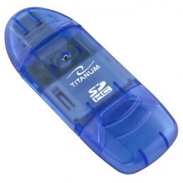 Czytnik kart TITANUM TA101B (Zewnętrzny; MicroSDHC, miniSD, MMC, SD, SDHC) TITANUM