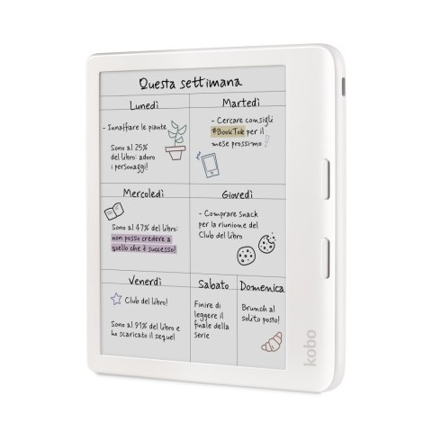 Ebook Kobo Libra Colour 7" E-Ink Kaleido 3 32GB WI-FI White KOBO Ebook Kobo Libra Colour 7" E-Ink Kaleido 3 32GB WI-FI White KOBO