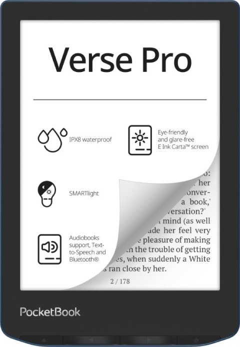 Ebook PocketBook Verse Pro 634 6" 16GB Wi-Fi Azure Blue POCKETBOOK Ebook PocketBook Verse Pro 634 6" 16GB Wi-Fi Azure Blue POCKETBOOK
