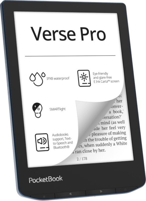 Ebook PocketBook Verse Pro 634 6" 16GB Wi-Fi Azure Blue POCKETBOOK Ebook PocketBook Verse Pro 634 6" 16GB Wi-Fi Azure Blue POCKETBOOK
