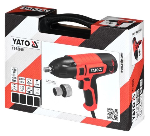 Klucz udarowy elektryczny 1/2"" 450W/450Nm Yato YATO Klucz udarowy elektryczny 1/2"" 450W/450Nm Yato YATO