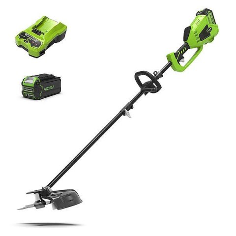 40V Kosa/Podkaszarka GREENWORKS GD40BCK4 - Zestaw ładowarka + akumulator 4Ah - 1301507UB GREENWORKS 40V Kosa/Podkaszarka GREENWORKS GD40BCK4 - Zestaw ładowarka + akumulator 4Ah - 1301507UB GREENWORKS