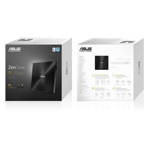 Nagrywarka ASUS SDRW-08U9M-U SDRW-08U9M-U/BLK/G/AS (USB 2.0; zewnętrzna) ASUS Nagrywarka ASUS SDRW-08U9M-U SDRW-08U9M-U/BLK/G/AS (USB 2.0; zewnętrzna) ASUS