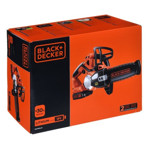 Piła łańcuchowa aku. 18V 2,0Ah BLACK+DECKER BLACK+DECKER Piła łańcuchowa aku. 18V 2,0Ah BLACK+DECKER BLACK+DECKER
